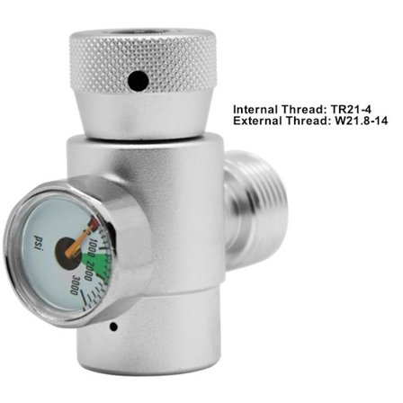 CO2-cylinderadapteranslutningskit för SodaStream med mätare