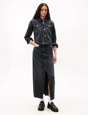 Tommy Jeans Layla Maxi Skirt Cbf Di6089 - Black - 26