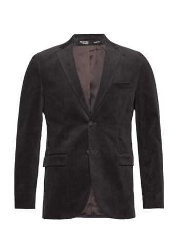 Slhslim-Boe Corduroy Blz B Noos Brown Selected Homme