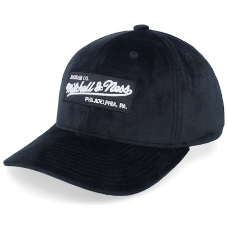Mitchell & Ness - Black - adjustable - Cap - Hatstore Exclusive x Own Brand Velvet Pro Crown Black Adjustable - Hatstore