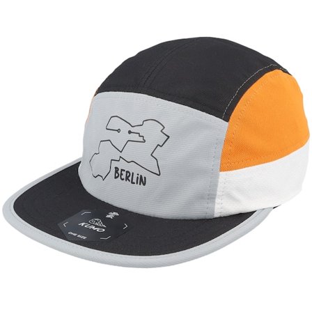Kumo - Grå 5panel Keps - Berlin Marathon Cloudfit Grey/Black/Orange 5-Panel @ Hatstore