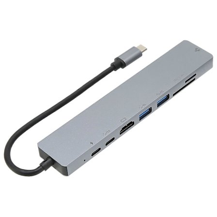 USB C Dock 8-i-1 Multifunktionell Typ C till RJ45 USB3.0 USB C HD Multimedia Interface Dockningsstation för Stationär Dator Laptop