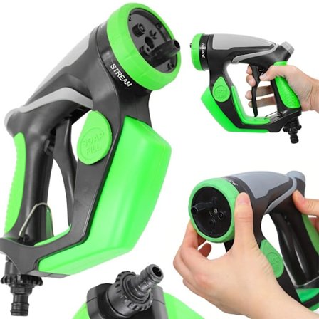 Skumtank för biltvättpistol under slangen 4 lägen