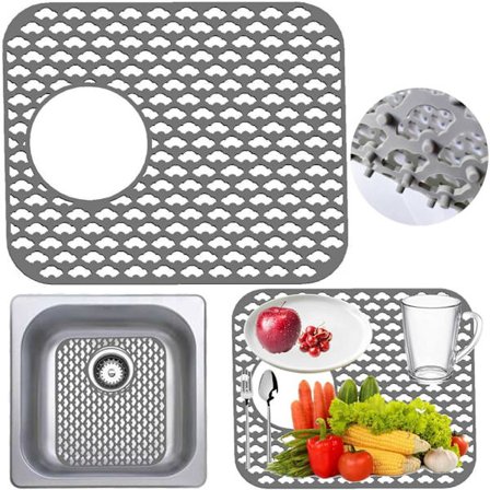 Silikoniset keittiön tiskialtaan matot, kokoontaitettava lämmönkestävä liukumaton keittiön tiskialtaan suojamatto silikoniritilä