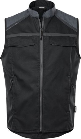 Fristads Herr Väst 5555 STFP, Svart/Grå