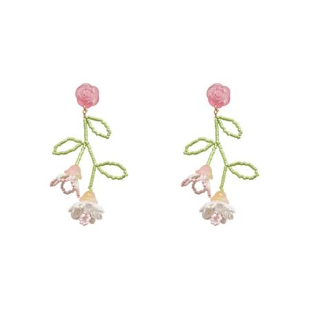 Frøperle Drop Dangle Øreringe til Kvinder Piger, Boho Statement H
