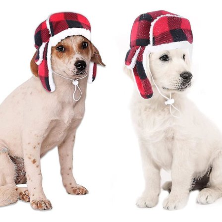 Hundepas med Ørevarmere Varmt Justerbar Catcaster til Kæledyr