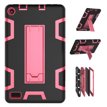 Amazon Kindle (2019) coolt silikonfodral - Svart / Ros