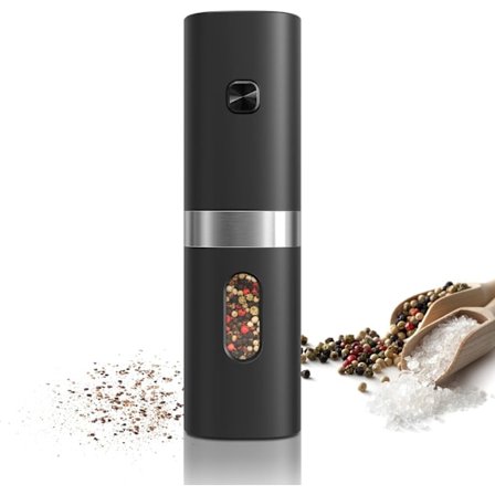 Elektrisk salt- og pepperkvern med belysning og justerbar grovhet