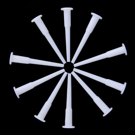 10 stk. Yoga Bold Luftprop Fitness Træningsbold Hoppebold Luftprop Hvid