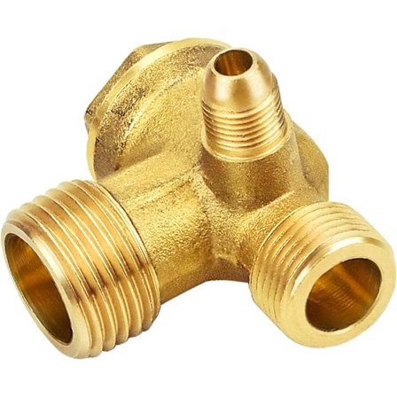 Kontraventil Kompressor Kontraventiler Luftkompressor Kontraventil 3 Port Messing Han Gevind Gevind Grænseflade Diameter 20/16/10MM