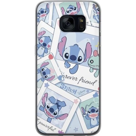 Yhteensopiva Puhelinkuori Samsung Galaxy S7 Unelmoivat pilvet vaaleanpunaisina, lila ja sinisen sävyissä, kimaltelevine tähtineen ja pehmeän satumaise