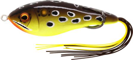 Westin Swim Hollowbody 9cm 17g Floating Brown/Chartreuse Frog