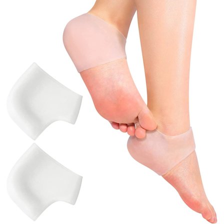 Silikonhæl, Gelhælputerpute, Flott for hælsmerter, Tørr, sprukken hud