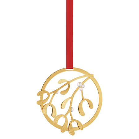Georg Jensen Christmas Mobile Mistletoe juldekoration, 18K guld | Inredning > Juldekorationer > Juldekoration | Bagaren och Kocken