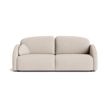 Salerno 3 personers sovesofa, opbevaring - Aragon Beige - 232x103x93cm - Beige Sofa, Sovesofa med PU Skum, Nozag Fjedre og Praktisk Opbevaring