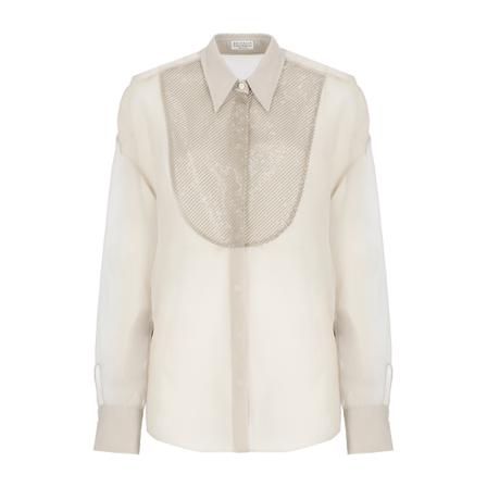 Brunello Cucinelli Shirts Hvid, Dame Skjorter