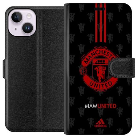 Kompatibel Tegnebogsetui til Apple iPhone 15 Manchester United