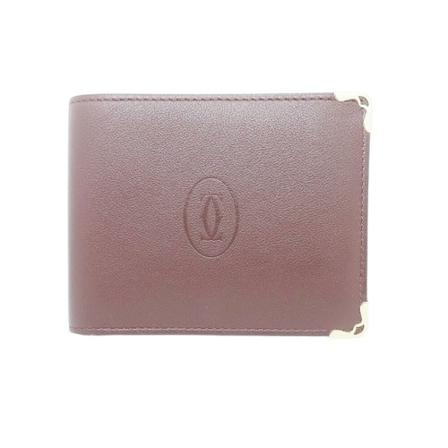 Cartier Vintage Wallets Cardholders Rød, Dame Vintage Accessories, Størrelse: ONE Size