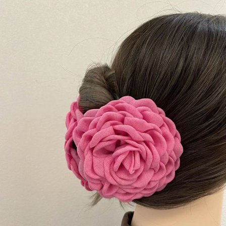 Rose Crab Blomster Hårklipp ROSE RØD 12CM