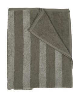 Frottéhandduk randig Grön - 70X140 CM - Badrum,Badrum,Badrum - Fondaco