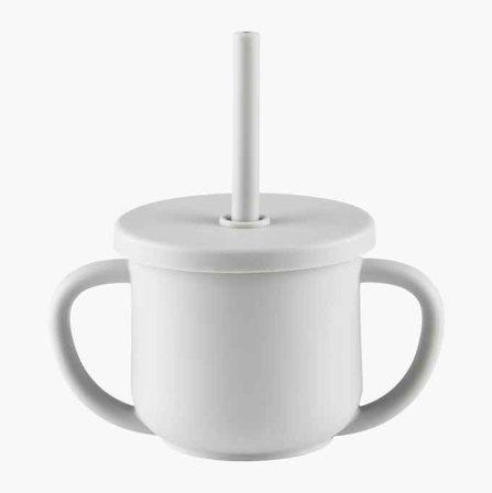 Babymugg med sugrör silikon