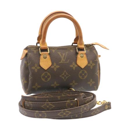 Louis Vuitton Vintage, Pre-owned Mini Speedy W16cm x H11cm x D7cm Bruin, Dames, Maat:ONE Size