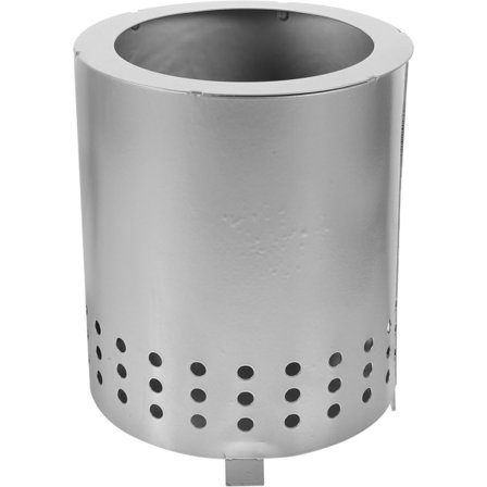 Udendørs ildsted - Rød metal ildskål til have og camping, multifunktionel brændefad til haveaffald, ovn i rustfrit stål sort