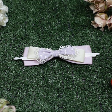 Våren Sommar Klänningar Plysch Dockor Kläder LILA BOW HUVUDBAND Purple Bow Headband-Bow Headband