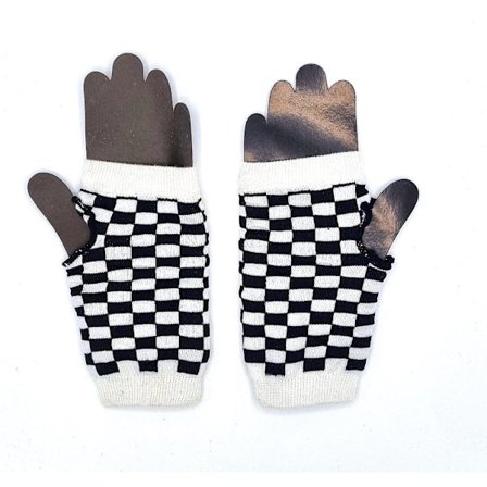 Fingerløse handsker - ternet