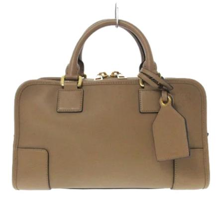 Loewe Pre-owned, Pre-owned Leather handbags Bruin, Dames, Maat:ONE Size
