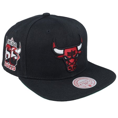 Mitchell & Ness - NBA Schwarz snapback Cap - Chicago Bulls Side Jam Black Snapback @ Hatstore
