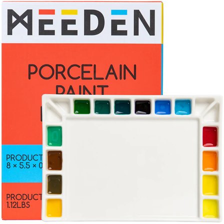 Meeden Porslinspalett Rektangulär 14x20 cm