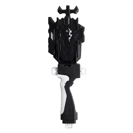 Betterlifefg-beyblade Burst Bey Launcher Lr String Launcher + Grip Set Children's Fighting Toy Gift, Black, 6x4x10cm