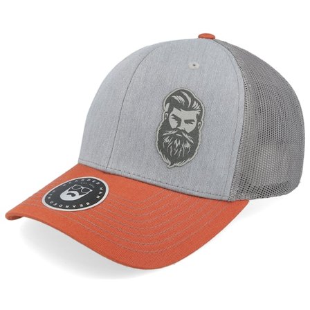 Bearded Man - Grey - trucker - Cap - Tough Beard 112 Tri Heather Grey/Charcoal/Dark Trucker - Hatstore