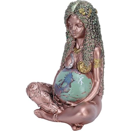 Gudinnestatue, Moder Jord Figur Moder Jord Gudinna Polyresin Figur Gudinna Landskap Prydnader Konststaty För Utomhusdekoration