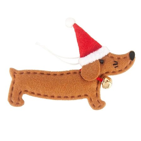 1 kpl Mäyräkoiran muotoinen riippuva koriste joulukuusen koriste ikkunariipus