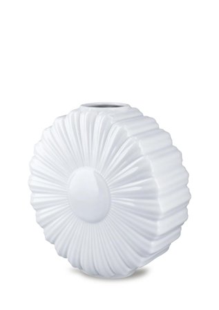 Lyngby Flower Vase Prestekrage-Hvit H21