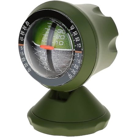 Bil Inclinometer Niveau Måler Inclinometer Indikator Balancer Værktøj Autodele-grøn