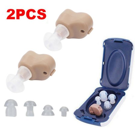 2 lydforstærkere høreapparater hovedtelefoner modtager forstærker