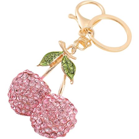 (116×53×5) Kirsebær Nøglering Rhinestone Taske Charms Kirsebær Taske Charm Nøgleringe til Kvinder Håndtasker Tilbehør Fantastisk til G