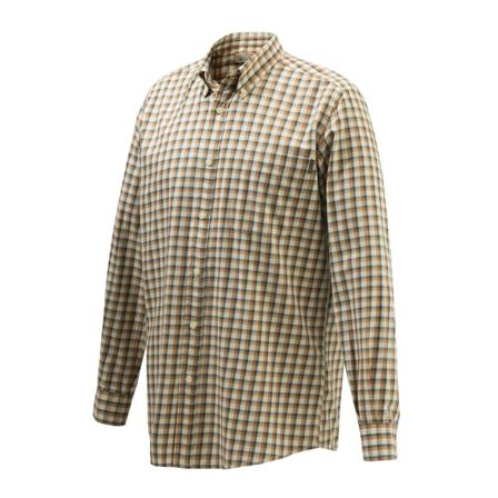 Beretta Men's Wood Button Down Shirt Men long-sleeved shirts Beige S