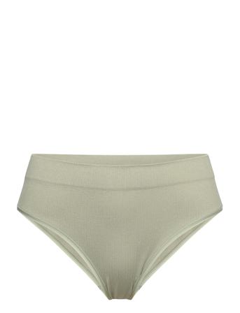 Brief Brazi High Seamless Rib Lingerie Panties Brazilian Panties Grå Lindex