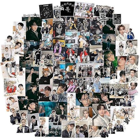 Kpop-ryhmä Stray Kids -tarrat 99 kpl, Stray Kids -tarrapakkaus, söpöt Straykids 5-star uuden albumin tarrat, Kpop-fanituotetarrat Stray (99 kpl - 