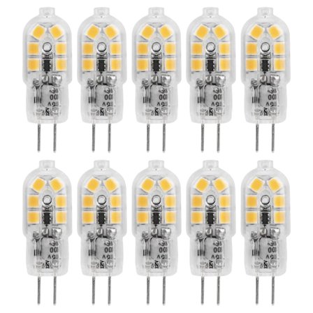 10 kpl Bi Pin -polttimoa 12LED 1.2W G4 LED -polttimo kattovalaisimeen seinävalaisimeen pöytävalaisimiin 12V