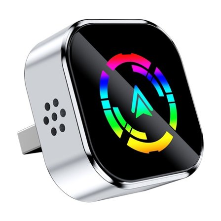 Smart Bil Interconnection Box Silver - Trådlös CarPlay & Android Auto 2-i-1 Adapter