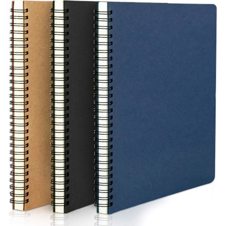 Vihko opiskelijoille, 50 sivua per vihko, viivoitettu muistikirja matkoille, luonnoslehtiö