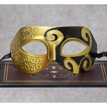 Romersk Græsk Maske til Mænd - Venetianske Masker - Maskerade Maske - Halloween Kostume