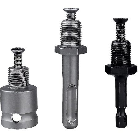 3-delad borrchuckadapter-anslutningsstång 1/2-20unf gängmonteringsomvandlare fästtillsats-kit [xc]
