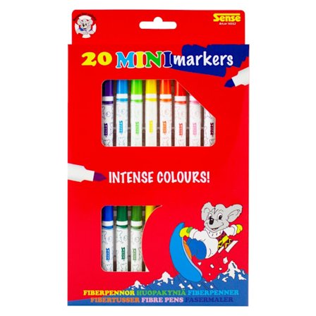 Sense Minifiberpennor 20-Pack